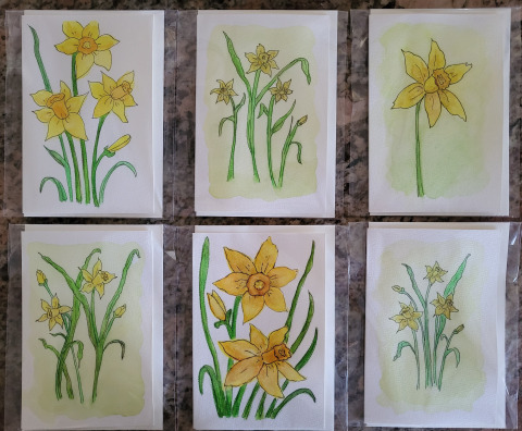 Spring Daffodils 1 to 6